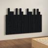 Elegant Black Wall Headboard - Solid Pine Wood (127.5x80 cm)