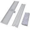 Stylish Linear Shower Drain Set - 730x140 mm Stainless Steel