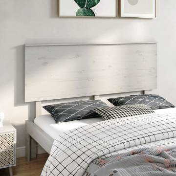 Stylish White Pine Bed Headboard - 164x6x82.5 cm