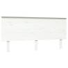 Stylish White Pine Bed Headboard - 164x6x82.5 cm