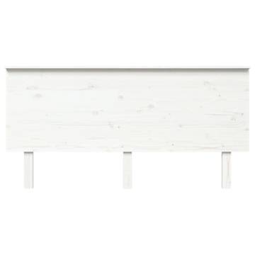 Stylish White Pine Bed Headboard - 164x6x82.5 cm