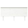 Stylish White Pine Bed Headboard - 164x6x82.5 cm