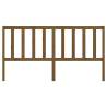 Honey Brown Wooden Bed Headboard - Solid Pine | HipoMarket