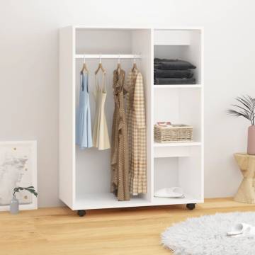 Wardrobe White 80x40x110 cm - Durable Storage Solution