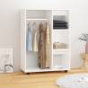 Wardrobe White 80x40x110 cm Engineered Wood Colour white Quantity in Package 1 Amount 