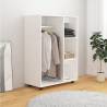 Wardrobe White 80x40x110 cm - Durable Storage Solution