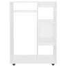 Wardrobe White 80x40x110 cm - Durable Storage Solution