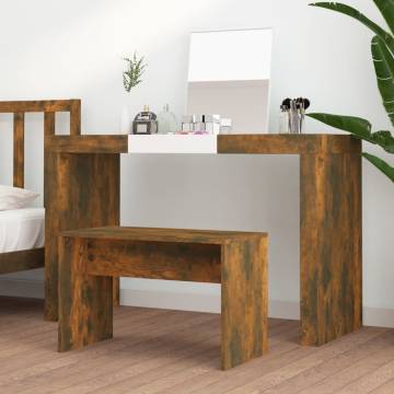 Dressing Stool Smoked Oak - Stylish & Sturdy | HipoMarket