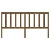 Stylish Pine Bed Headboard - Honey Brown - 186x4x100 cm