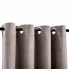 Elegant Taupe Blackout Curtains with Metal Rings - 140x225 cm