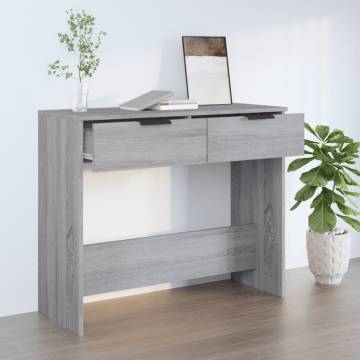 Console Table Grey Sonoma - Stylish Storage for Any Room