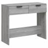 Console Table Grey Sonoma - Stylish Storage for Any Room