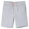 Kids' Shorts with Drawstring Grey 128 Colour grey Size 128 (7-8y) 