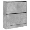 Shoe Cabinet Concrete Grey 80x21x87.5 cm - Hipo Market