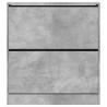 Shoe Cabinet Concrete Grey 80x21x87.5 cm - Hipo Market