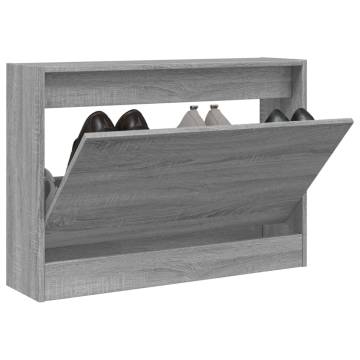 Shoe Cabinet Grey Sonoma - Stylish & Space-Saving Storage