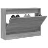 Shoe Cabinet Grey Sonoma 80x21x57 cm Engineered Wood Colour grey sonoma Size 80 x 21 x 57 cm Quantity in Package 1 Number of 