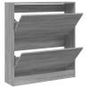 Shoe Cabinet Grey Sonoma 80x21x87.5 cm - Organised Storage