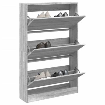 Shoe Cabinet Grey Sonoma - Stylish & Space-Saving Storage