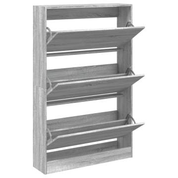 Shoe Cabinet Grey Sonoma - Stylish & Space-Saving Storage