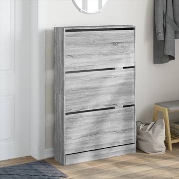 Shoe Cabinet Grey Sonoma - Stylish & Space-Saving Storage