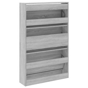 Shoe Cabinet Grey Sonoma - Stylish & Space-Saving Storage