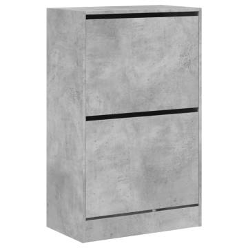 Shoe Cabinet Concrete Grey - Compact Storage Solution