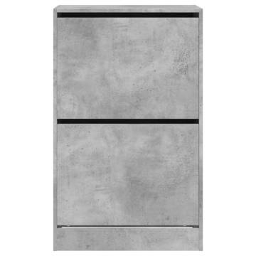 Shoe Cabinet Concrete Grey - Compact Storage Solution