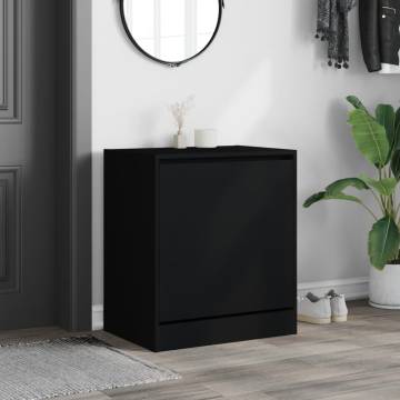 Shoe Cabinet Black 60x42x69 cm | Stylish Storage Solution