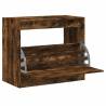 Shoe Cabinet Smoked Oak - Compact Storage 80x42x69 cm