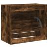 Shoe Cabinet Smoked Oak - Compact Storage 80x42x69 cm