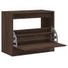 Shoe Cabinet Brown Oak 80x42x69 cm | Compact Storage Solution