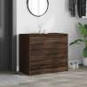 Shoe Cabinet Brown Oak 80x42x69 cm | Compact Storage Solution