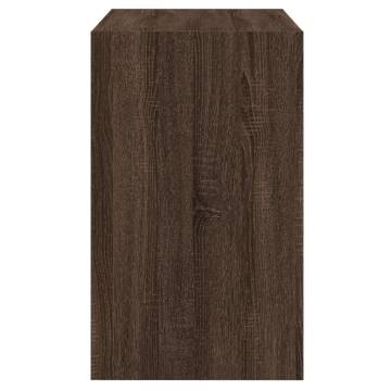 Shoe Cabinet Brown Oak 80x42x69 cm | Compact Storage Solution