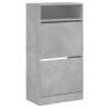 Compact Shoe Cabinet in Concrete Grey - Organize Your Space