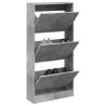 Shoe Cabinet Concrete Grey 60x21x125.5 cm Engineered Wood Colour concrete grey Size 60 x 21 x 125.5 cm Quantity in Package 1 Number of 