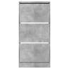 Shoe Cabinet Concrete Grey 60x21x125.5 cm - Stylish Storage