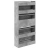 Shoe Cabinet Concrete Grey 60x21x125.5 cm - Stylish Storage