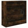 Shoe Cabinet Smoked Oak | Compact Storage Solution