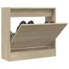 Shoe Cabinet Sonoma Oak 60x21x57 cm Engineered Wood Colour sonoma oak Size 60 x 21 x 57 cm Quantity in Package 1 Number of 