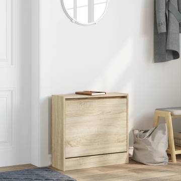 Shoe Cabinet Sonoma Oak | Space-Saving Design - HipoMarket