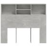 Headboard Cabinet Concrete Grey 120x19x103.5 cm - Hipomarket