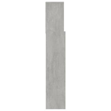 Headboard Cabinet Concrete Grey 120x19x103.5 cm - Hipomarket