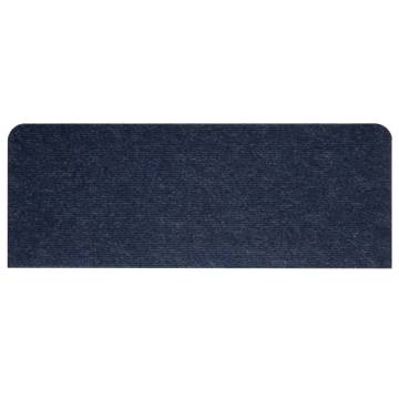 Blue Self-Adhesive Stair Mats - 15 pcs | Hipomarket UK