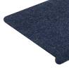 Blue Self-Adhesive Stair Mats - 15 pcs | Hipomarket UK