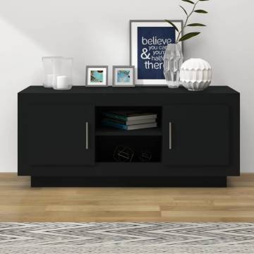 Stylish Black TV Cabinet 102x35x45 cm | HiPo Market