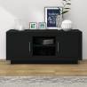 TV Cabinet Black 102x35x45 cm Engineered Wood Colour black Quantity in Package 1 