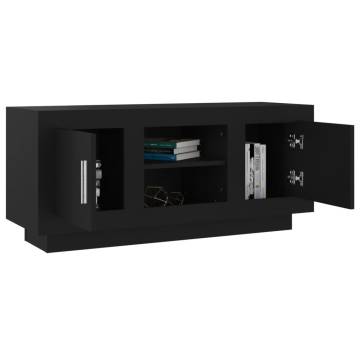 Stylish Black TV Cabinet 102x35x45 cm | HiPo Market