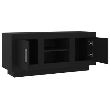 Stylish Black TV Cabinet 102x35x45 cm | HiPo Market