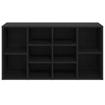 Shoe Bench Black - Stylish Storage Solution | Hipo Market